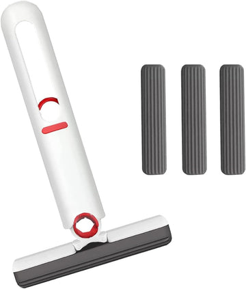 Portable Self-Squeeze Mini Mop – Hand-Free Absorbent Cleaning Tool for Home & Car
