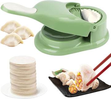 2-in-1 Dumpling Maker – Dough Press & Wrapper Mould Kit for Home Cooking