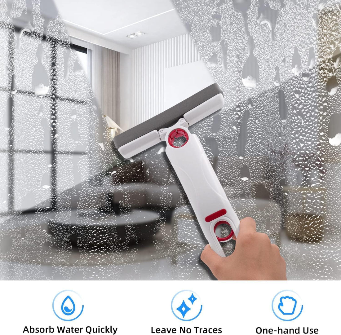 Portable Self-Squeeze Mini Mop – Hand-Free Absorbent Cleaning Tool for Home & Car