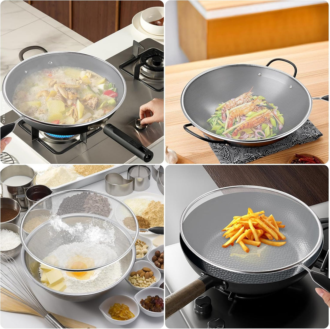 Stainless Steel Anti-Splatter Oil Guard – Mesh Frying Pan Cover